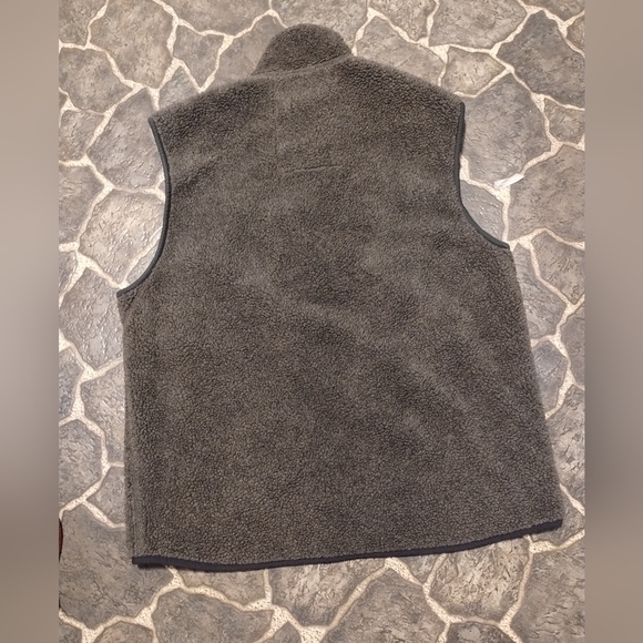 Abercrombie & Fitch Sherpa fleece men's vest VINTAGE - Picture 3 of 4